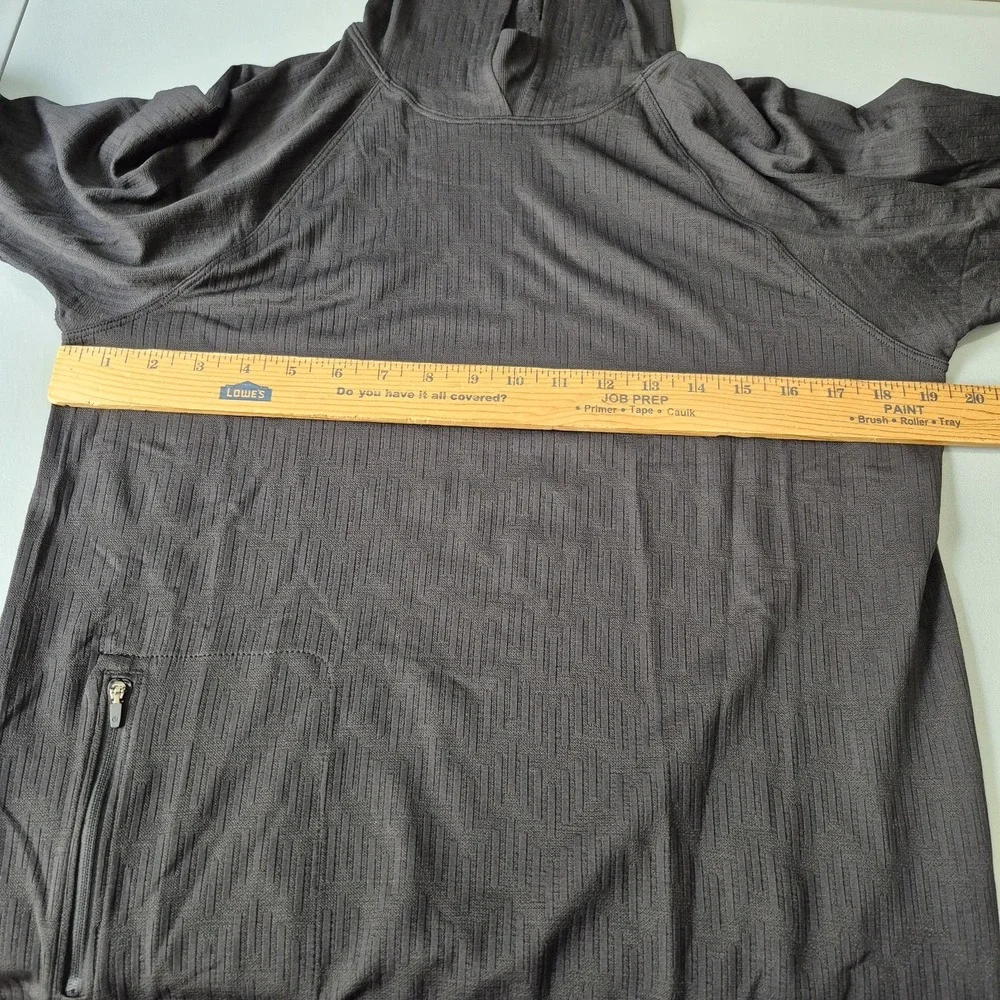 Lululemon Hoodie Top Womens Medium Black Rest‎ Less Seamless Running Training
